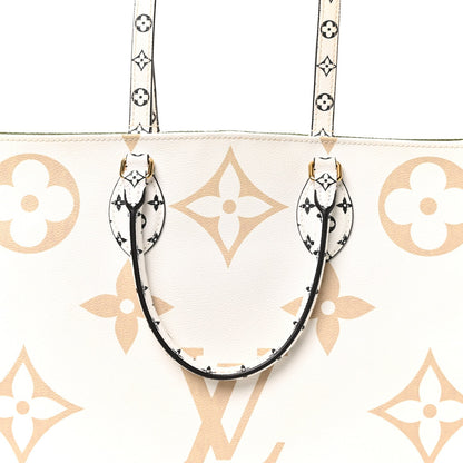 Monogram Giant Onthego GM Kaki Beige