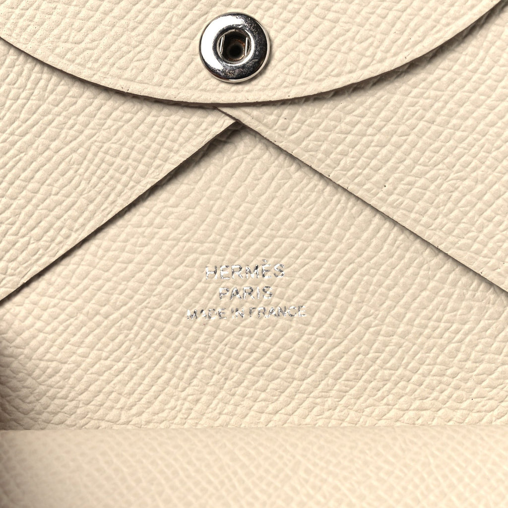 Epsom Calvi Duo Card Case Craie