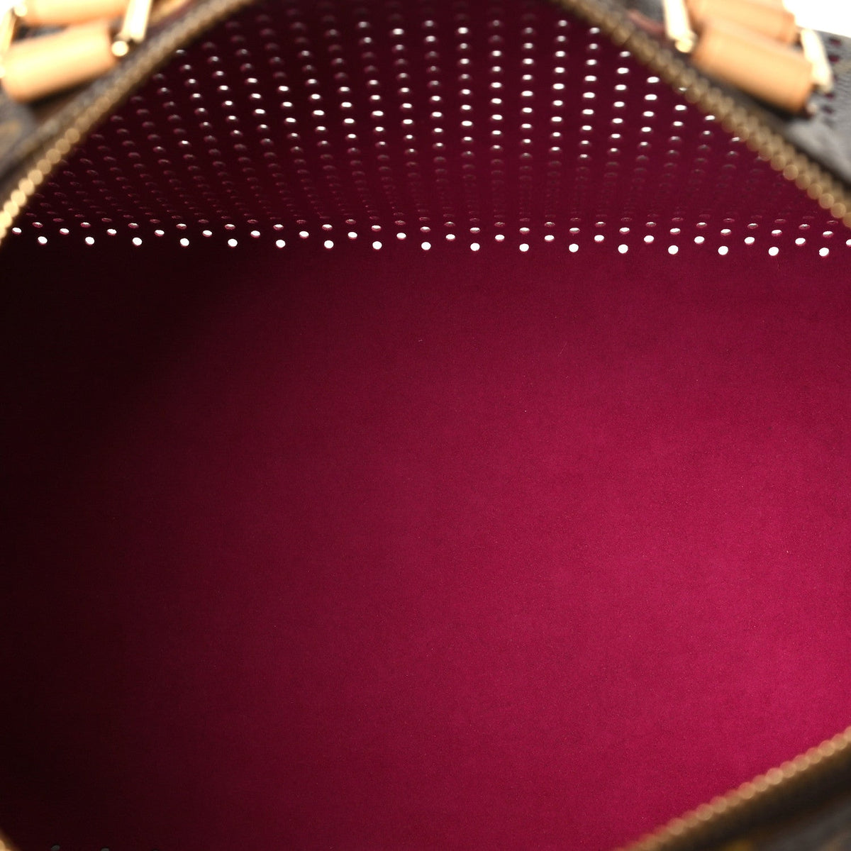 Monogram Perforated Speedy 30 Fuchsia