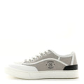 Canvas Calfskin Get Sneakers 38 Prunoir Blanc