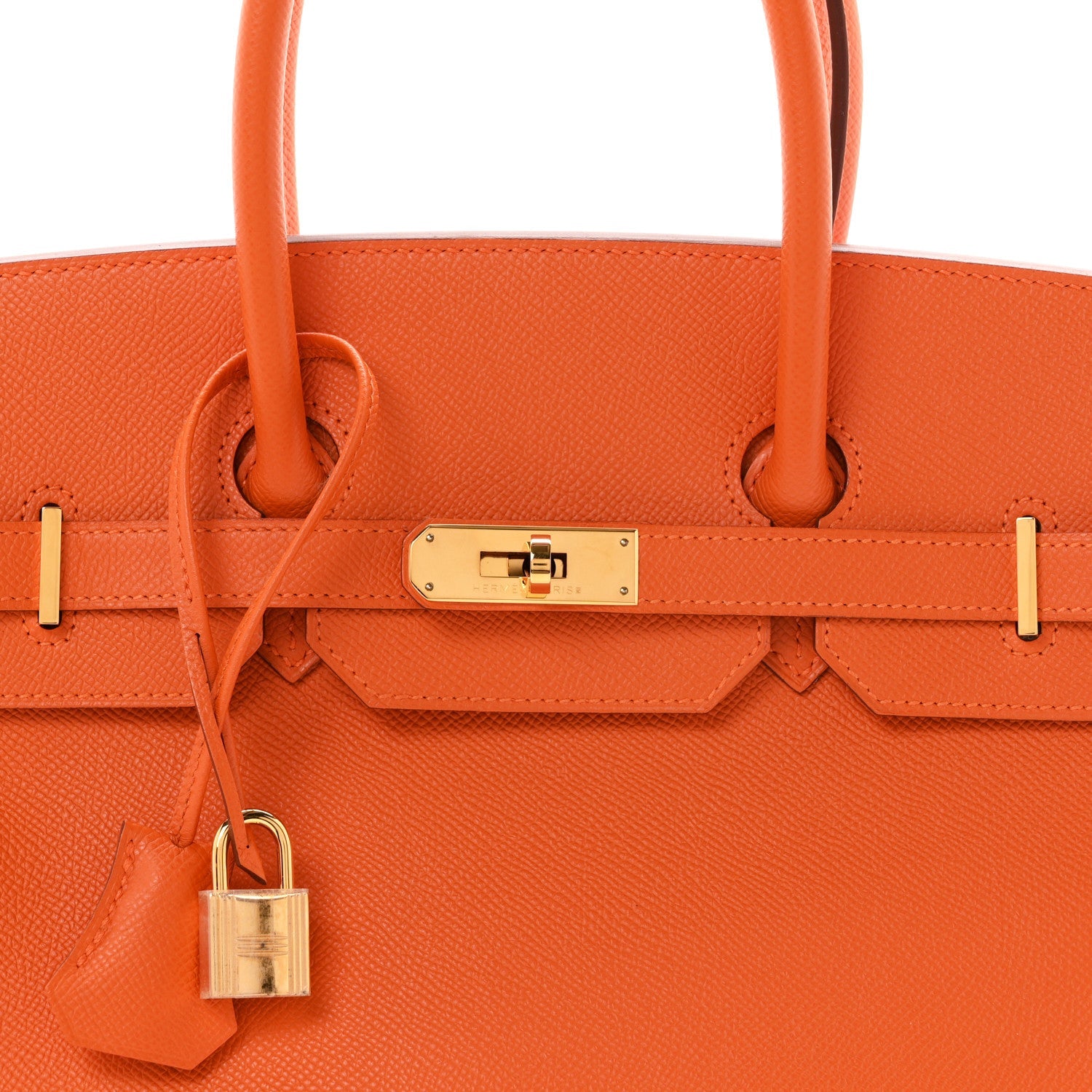Epsom Birkin 35 Orange