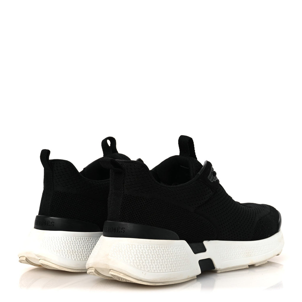 Technical Knit Suede Heros Sneakers 40 Black
