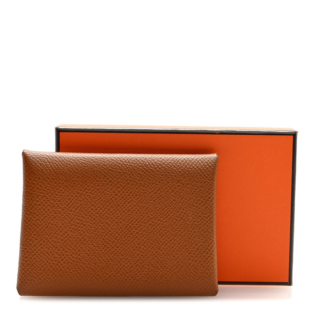 Epsom Calvi Duo Card Case Gold