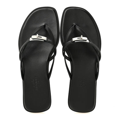 Calfskin Miss Sandals Black