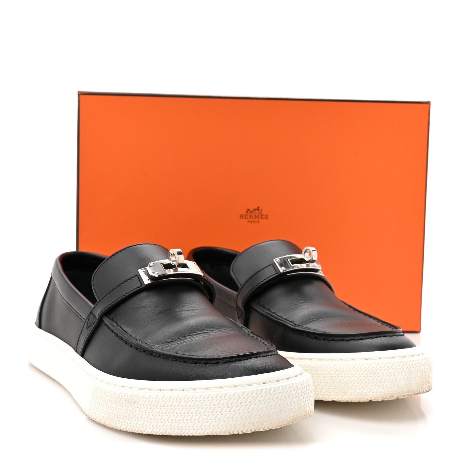 Calfskin Game Slip On Sneakers 38 Black