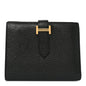Chevre Mysore Bearn Compact Wallet Black