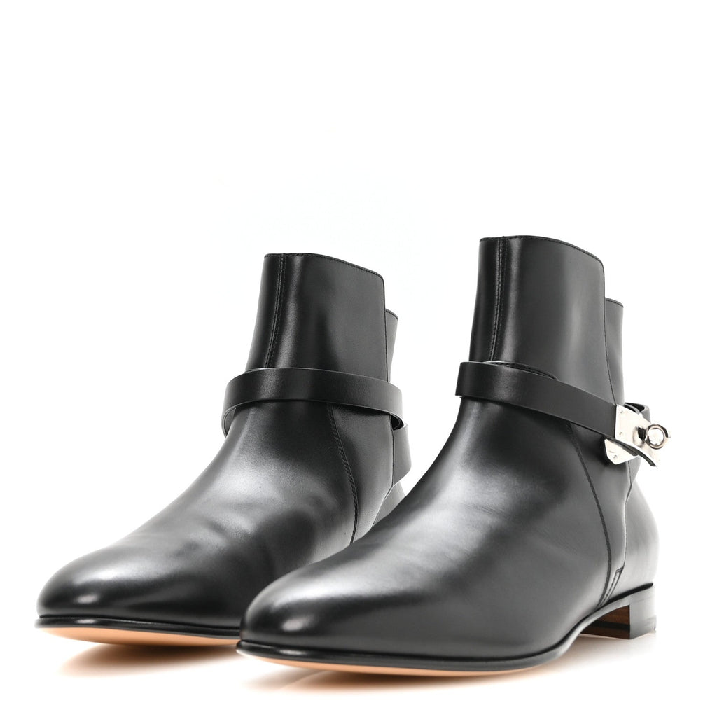 Calfskin Neo Low Boots 41 Black