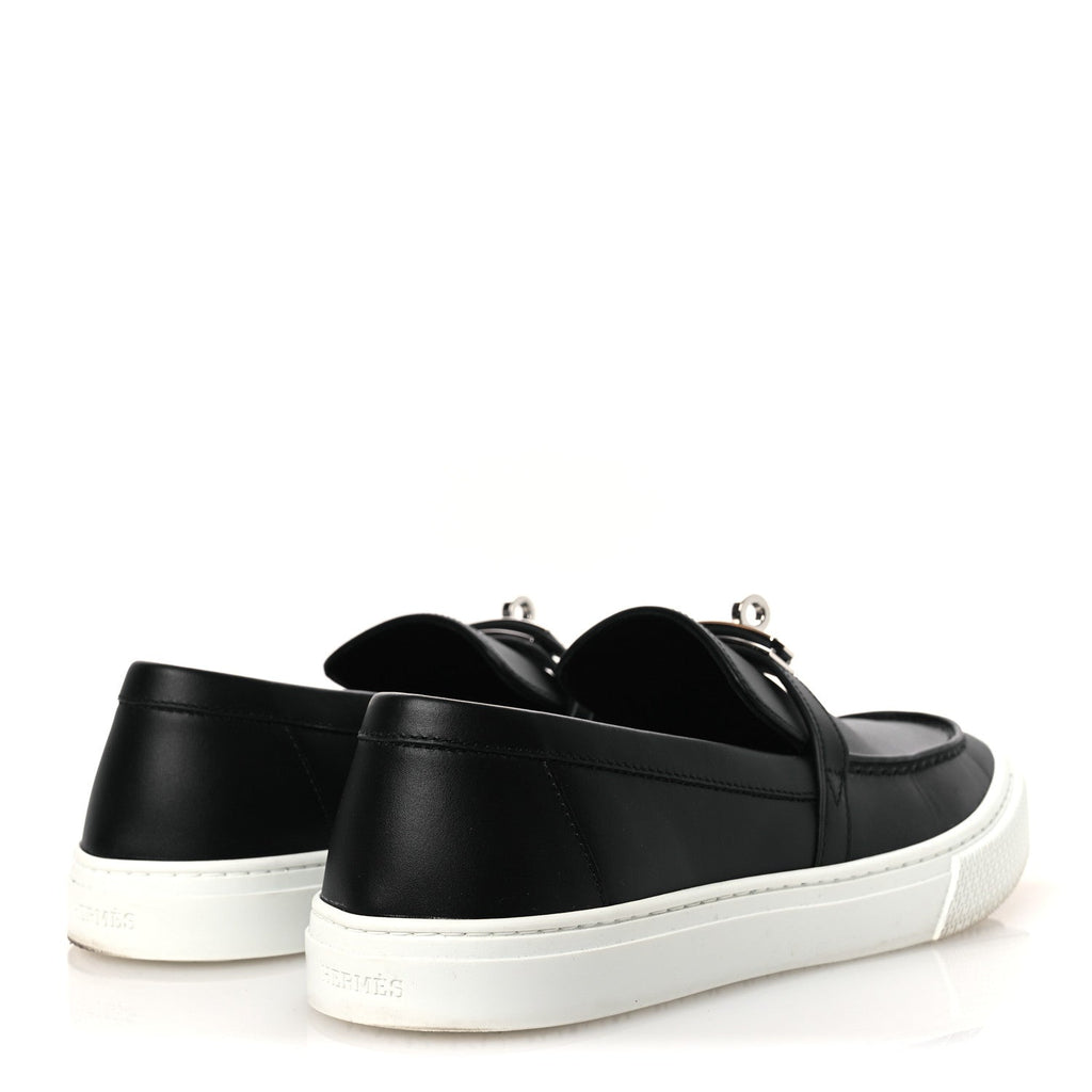 Calfskin Game Slip On Sneakers 39.5 Black