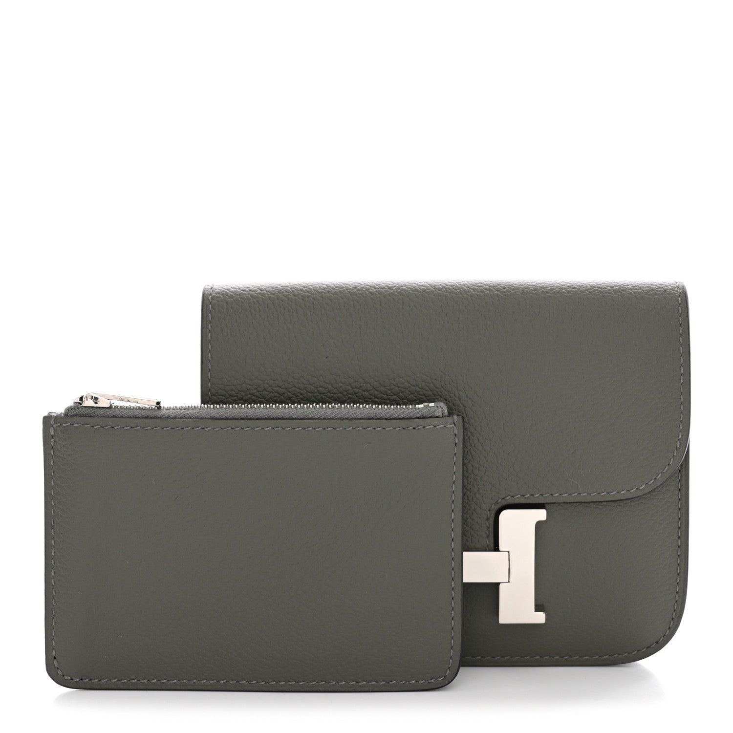 Evercolor Constance Slim Wallet Gris Meyer