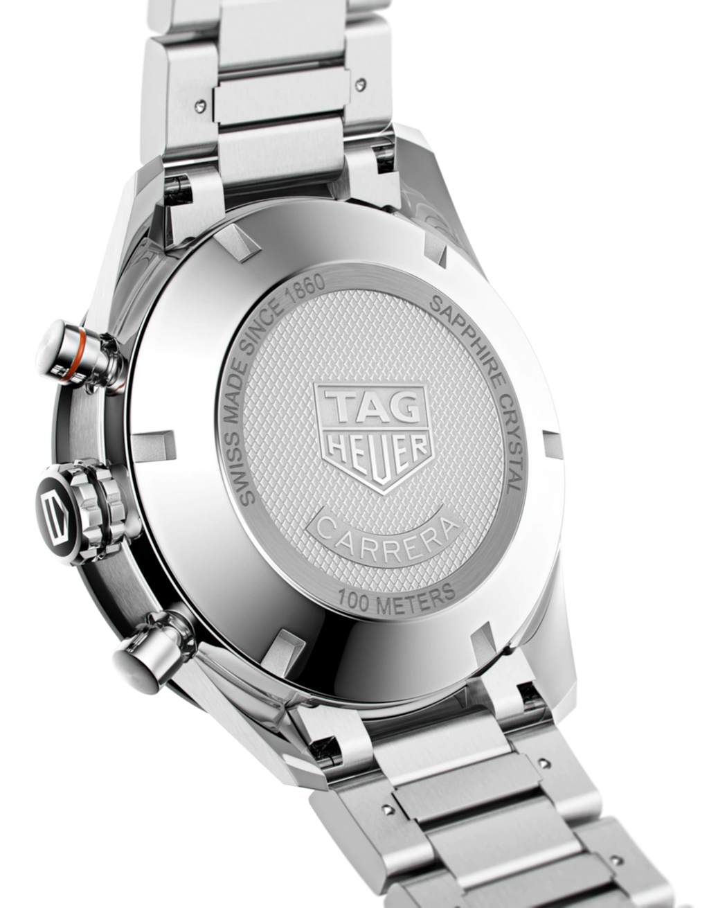 Tag Heuer Carrera Automatic Chronograph Black Dial Silver Steel Strap Watch for Men - CBM2110.BA0651