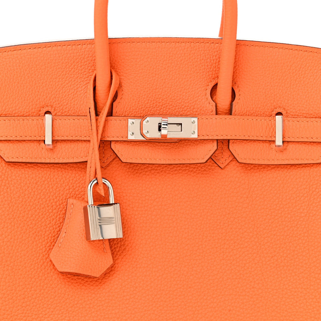 Togo Birkin 25 Orange Minium