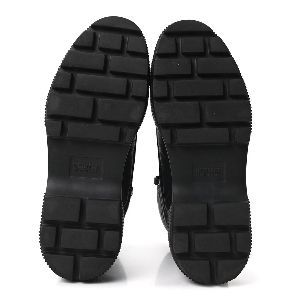 Calfskin Parachute Fresh Ankle Boots 35 Black