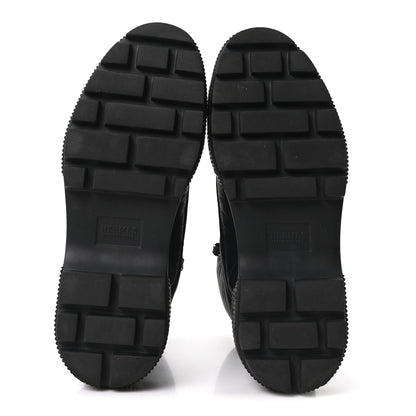 Calfskin Parachute Fresh Ankle Boots Black