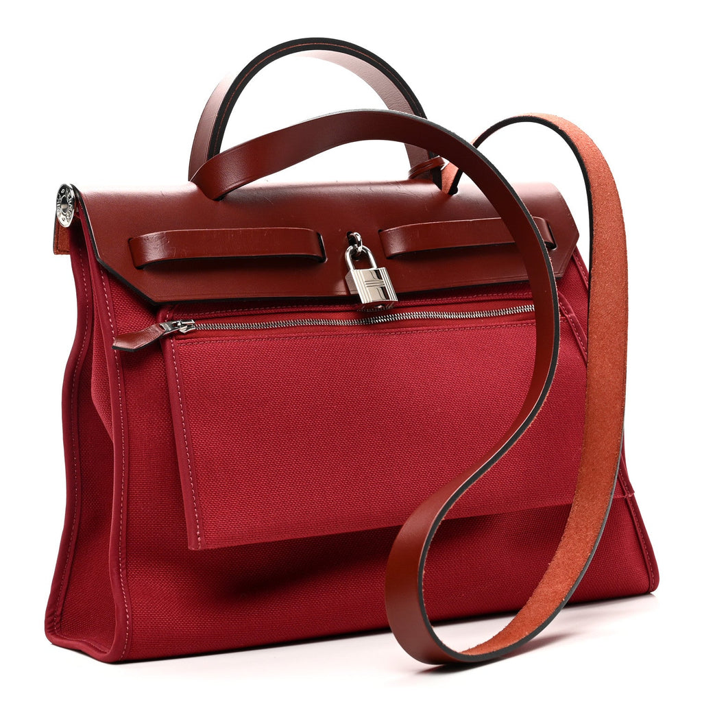 Vache Hunter Toile Herbag Zip 31 PM Rouge H Brique