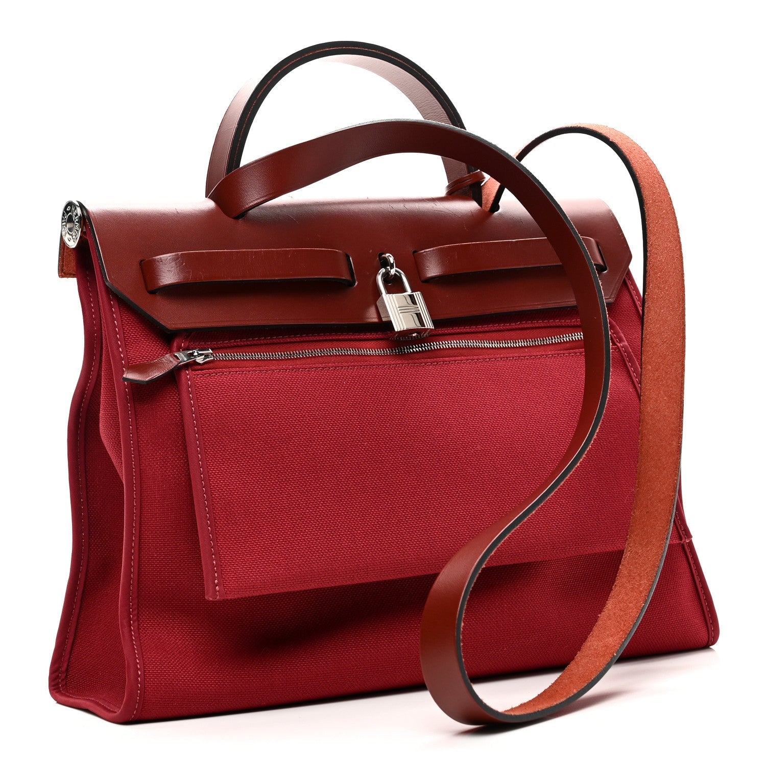 Vache Hunter Toile Herbag Zip 31 PM Rouge H Brique
