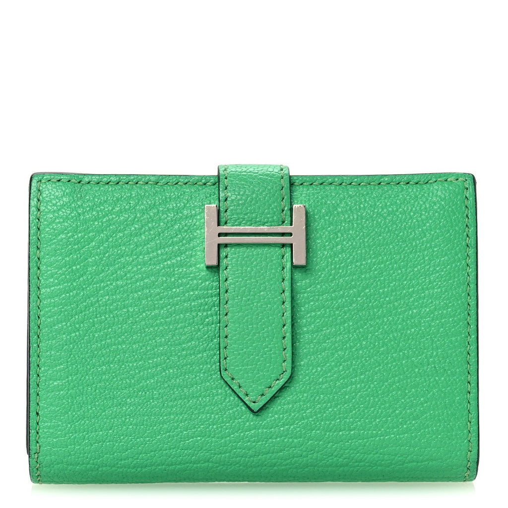 Chevre Mysore Bearn Card Holder Wallet Vert Comics