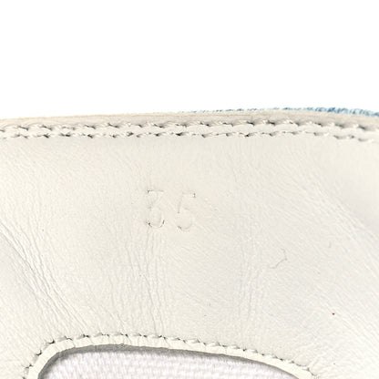 Denim Illico High Top Sneakers Bleu Clair White