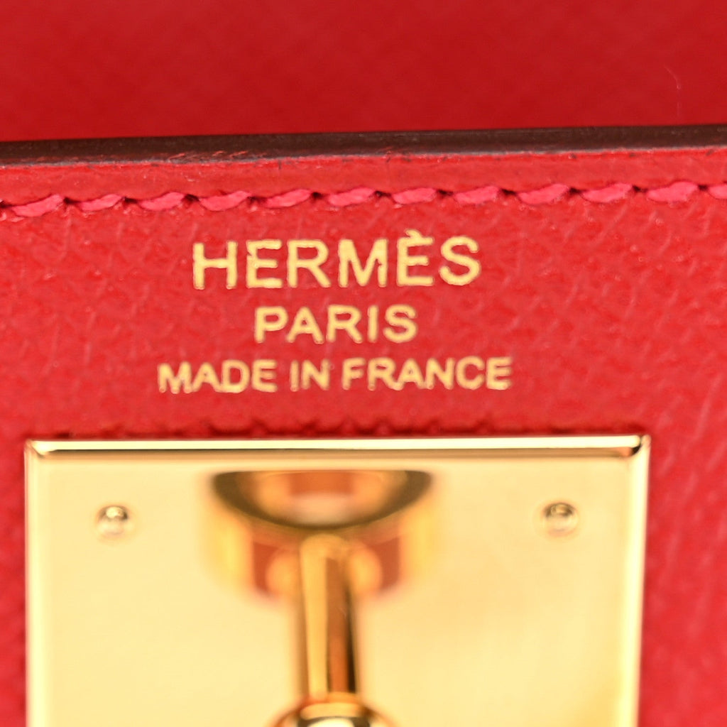 Epsom Kelly Sellier 28 Rouge Casaque