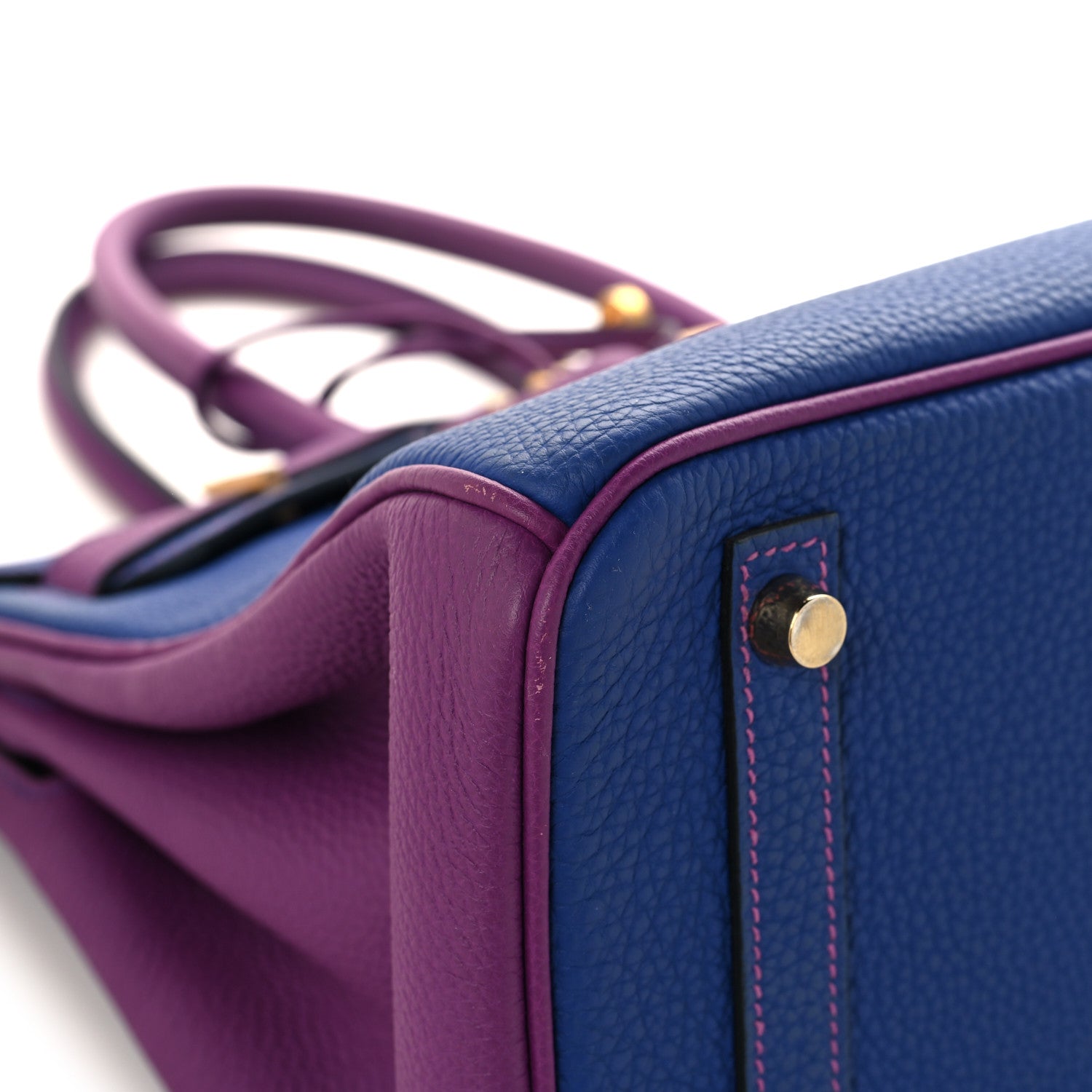 Togo Horseshoe Birkin 30 Blue Electrique Anemone