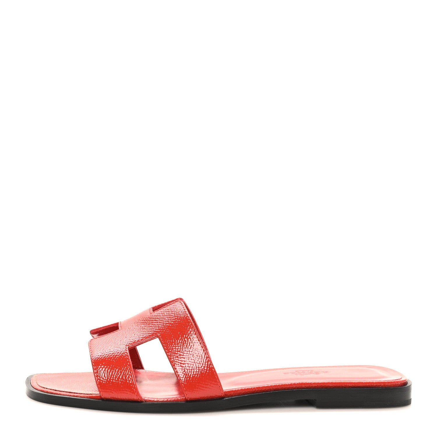 Patent Epsom Oran Sandals 37.5 Jasper Rouge