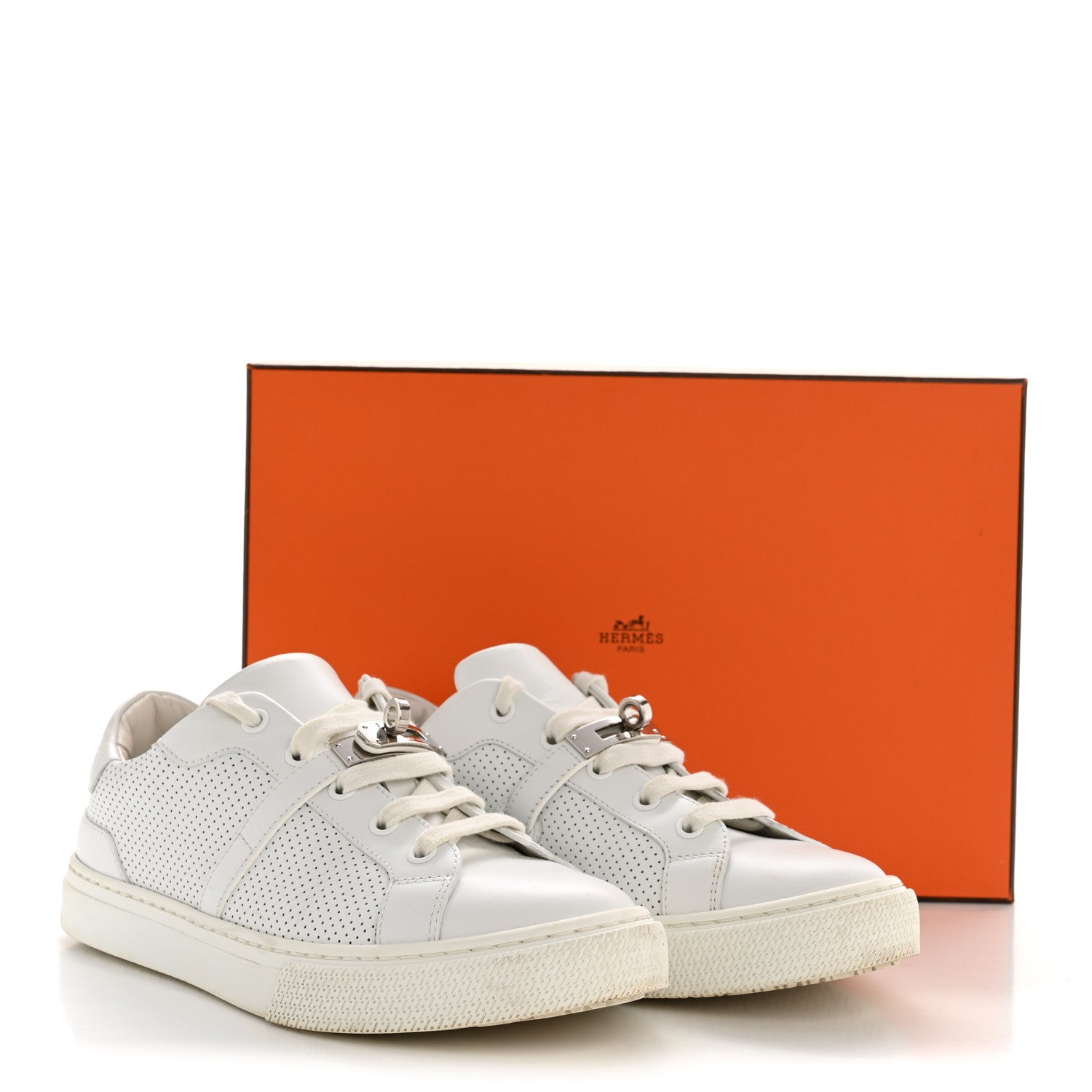 Calfskin Day Sneakers 37 White