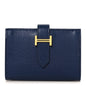 Chevre Mysore Mini Bearn Wallet Bleu Saphir