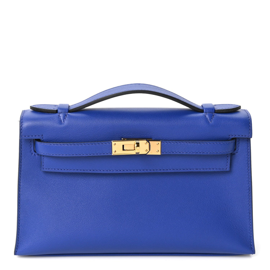 Swift Kelly Pochette Clutch Bleu Electrique