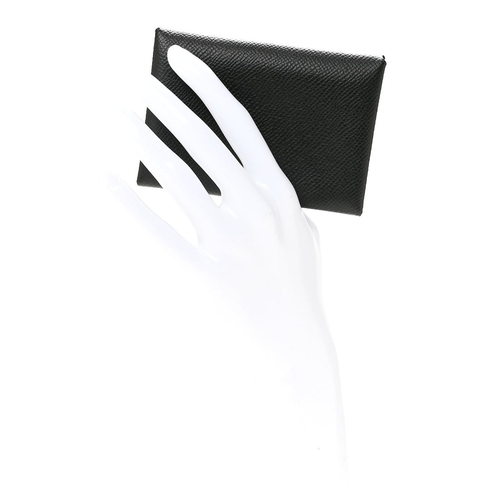 Epsom Calvi Duo Card Case Black