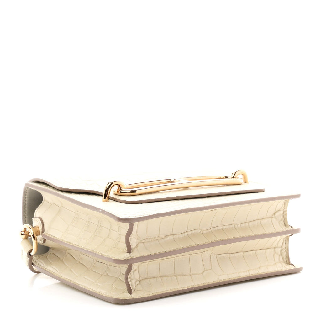 Matte Alligator Mini Sac Roulis Beton