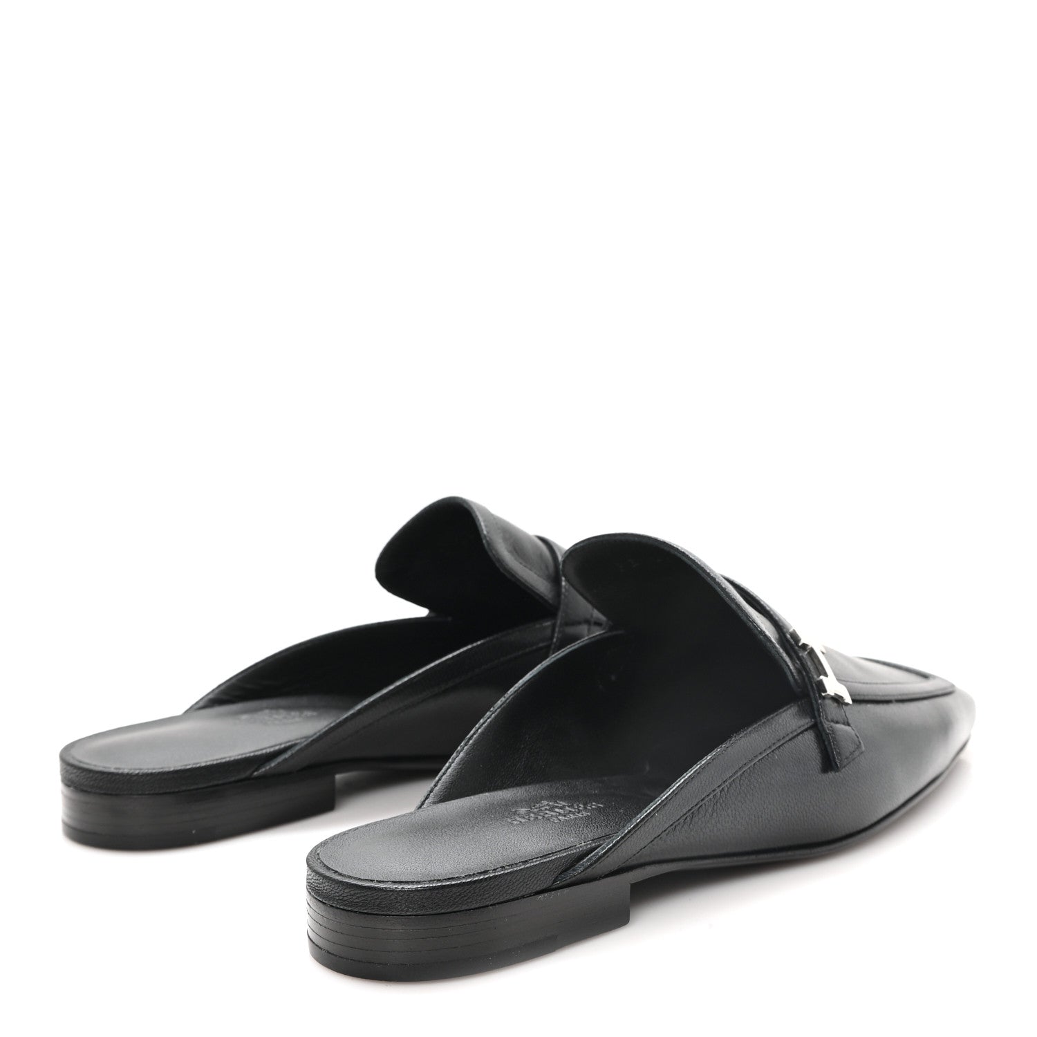 Goatskin Groupie Mules 37 Black