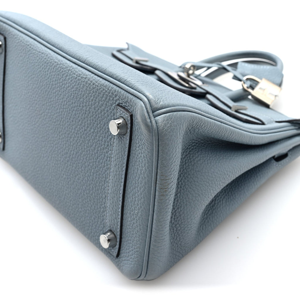 Togo Verso Birkin 25 Bleu Lin Chai