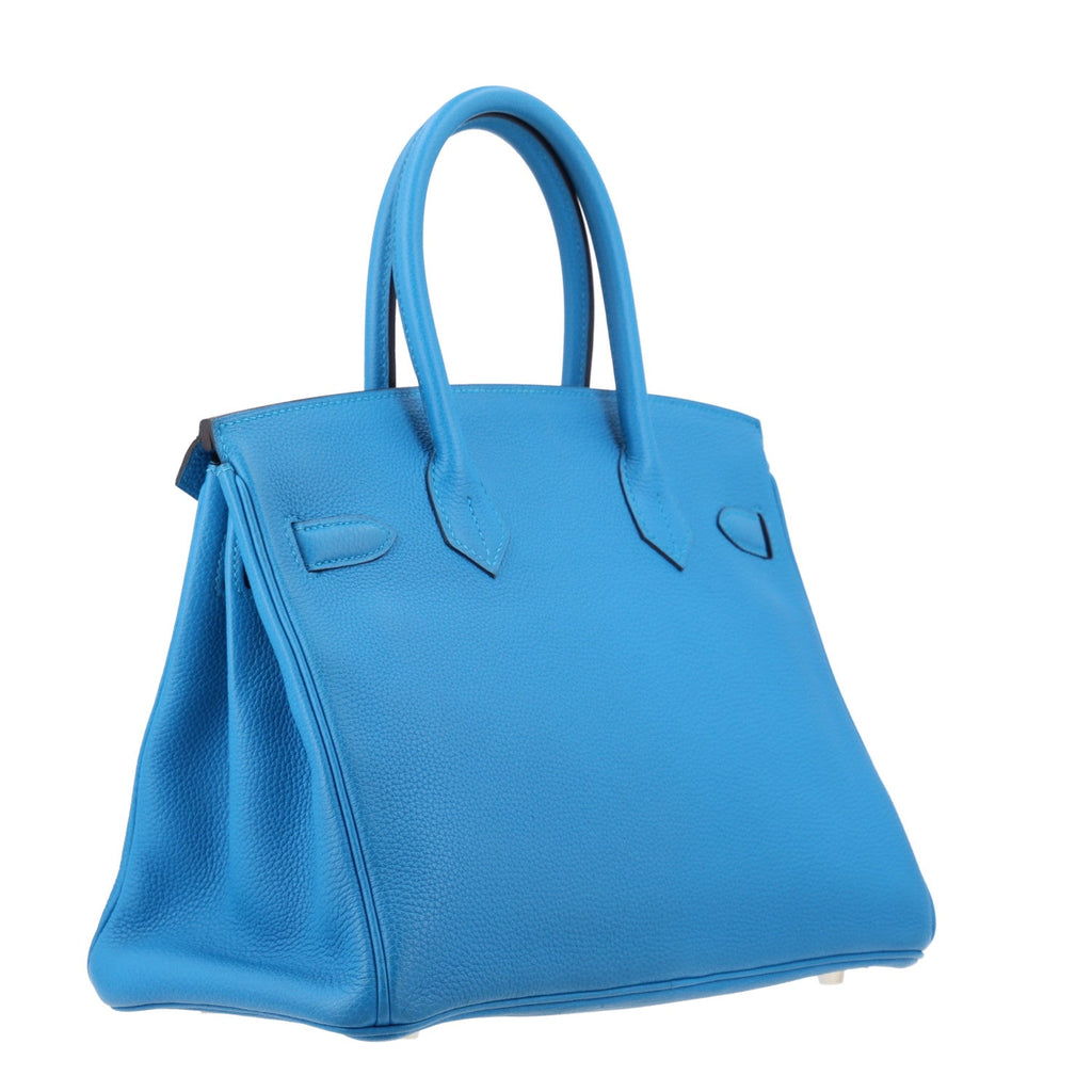 Togo Birkin 30 Bleu Zanzibar