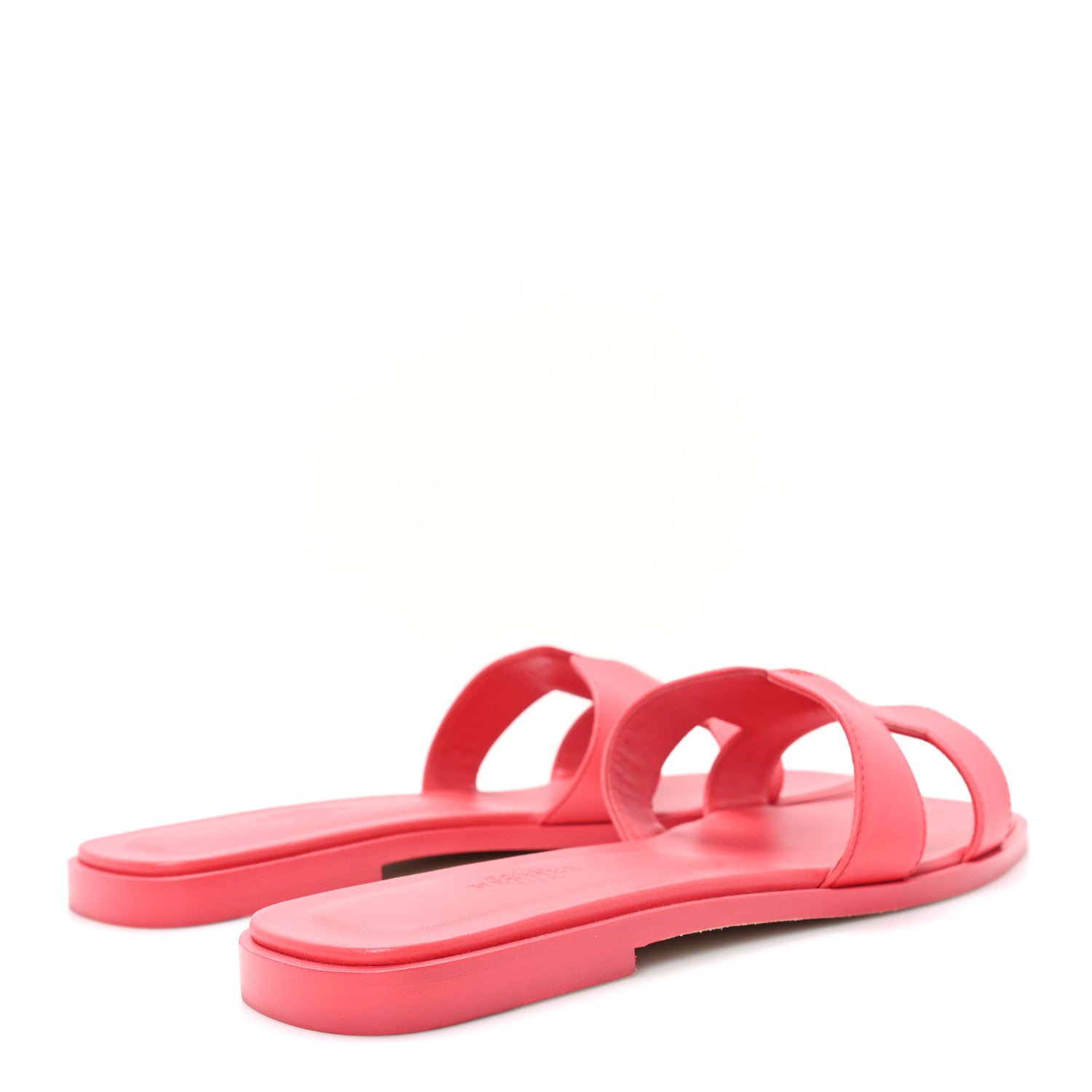 Box Calfskin Oran Sandals 38.5 Rouge Grenadine