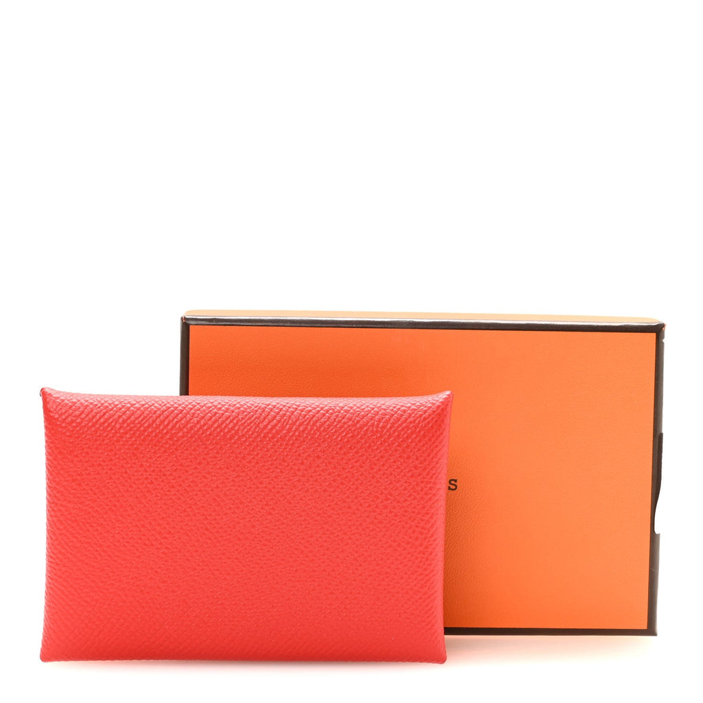 Epsom Calvi Card Case Rouge De Coeur