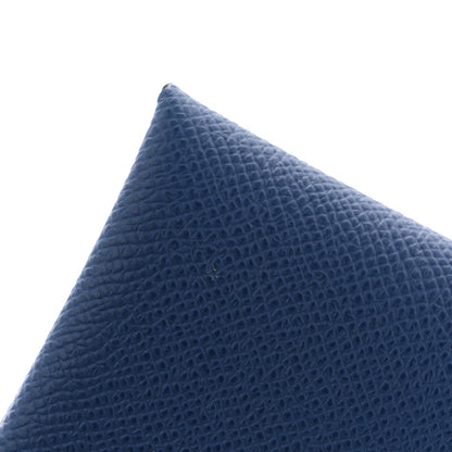 Epsom Verso Calvi Duo Card Case Bleu Tie Jaune Milton
