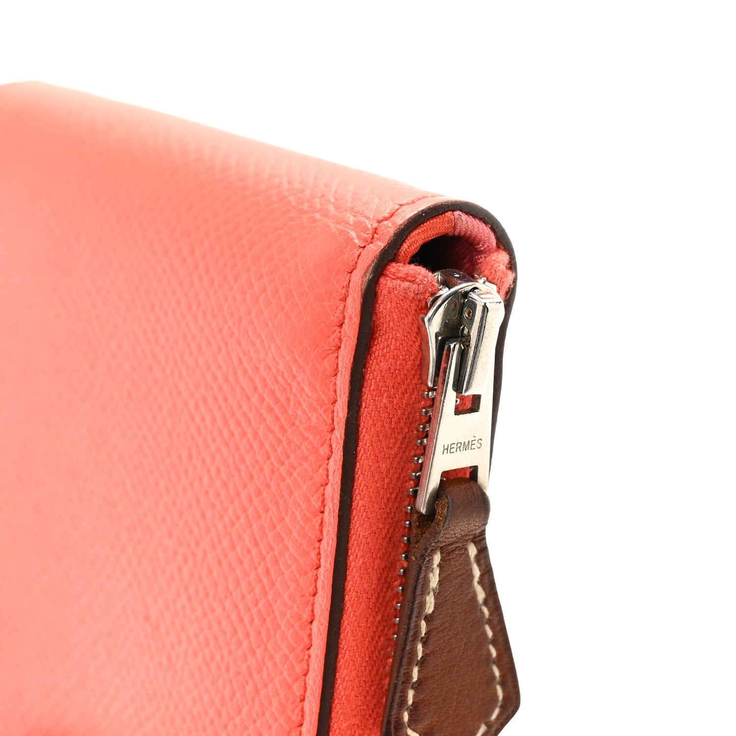Epsom Silk'In Compact Wallet Orange Poppy