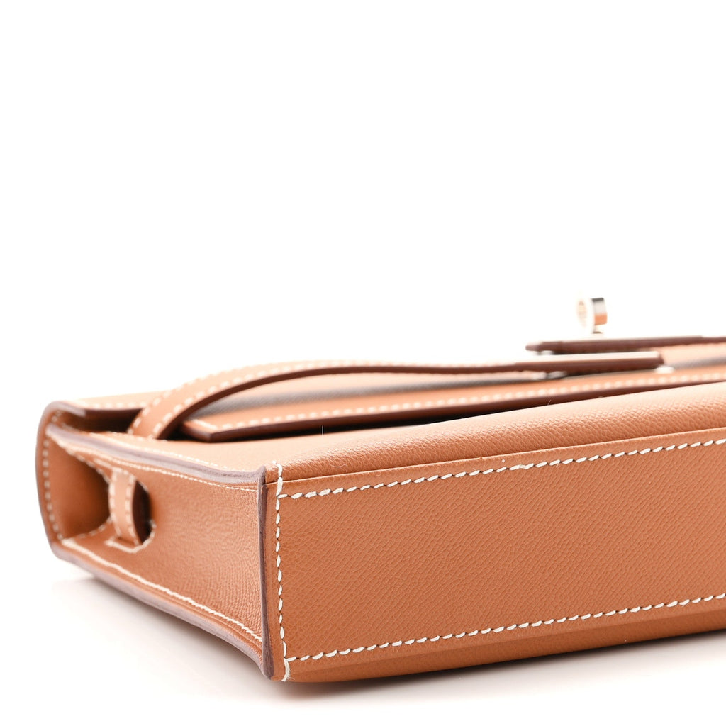Madame Calfskin Kelly Elan Gold