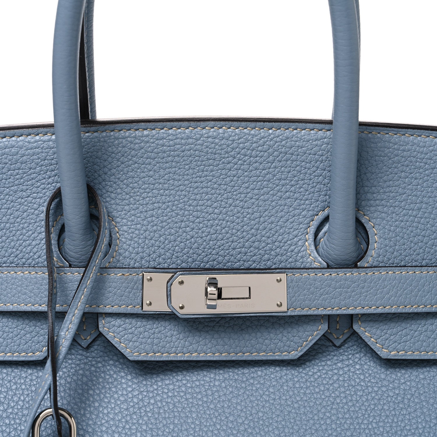 Togo Birkin 35 Bleu Lin