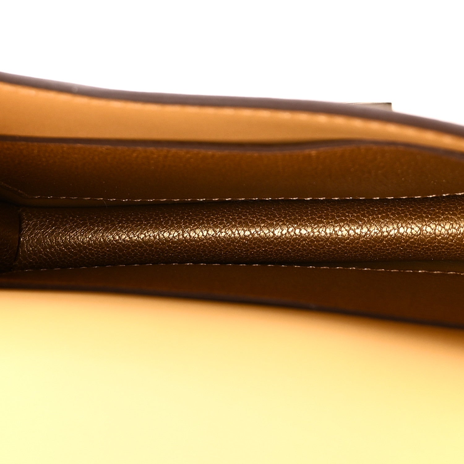 Metallic Chevre Chamkilight Constance Slim Wallet Dore
