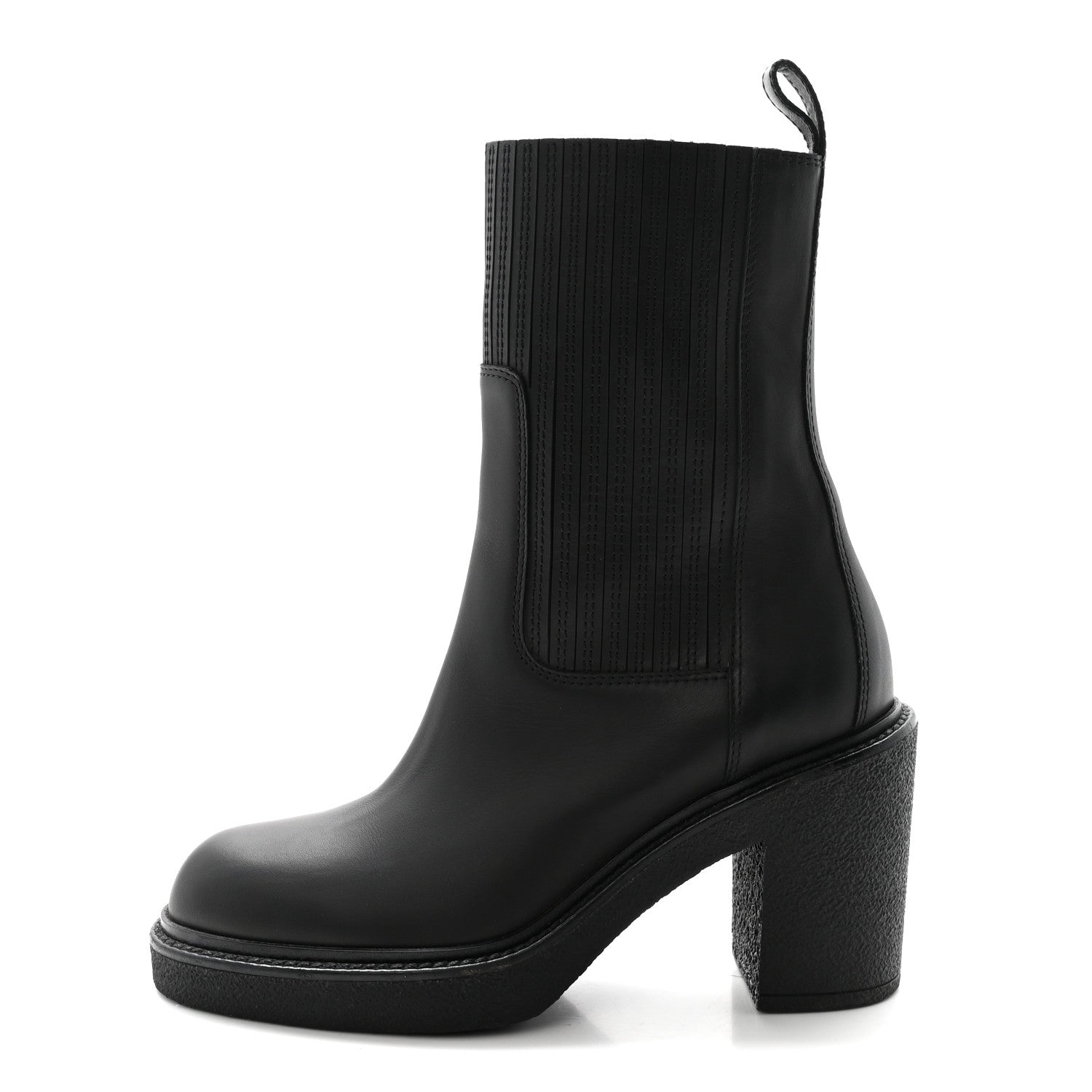 Calfskin Donia 70 Ankle Boots 36 Black