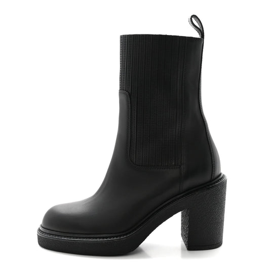 Calfskin Donia 70 Ankle Boots Black