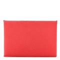 Chevre Mysore Verso Calvi Card Case Rose Texas Sienne