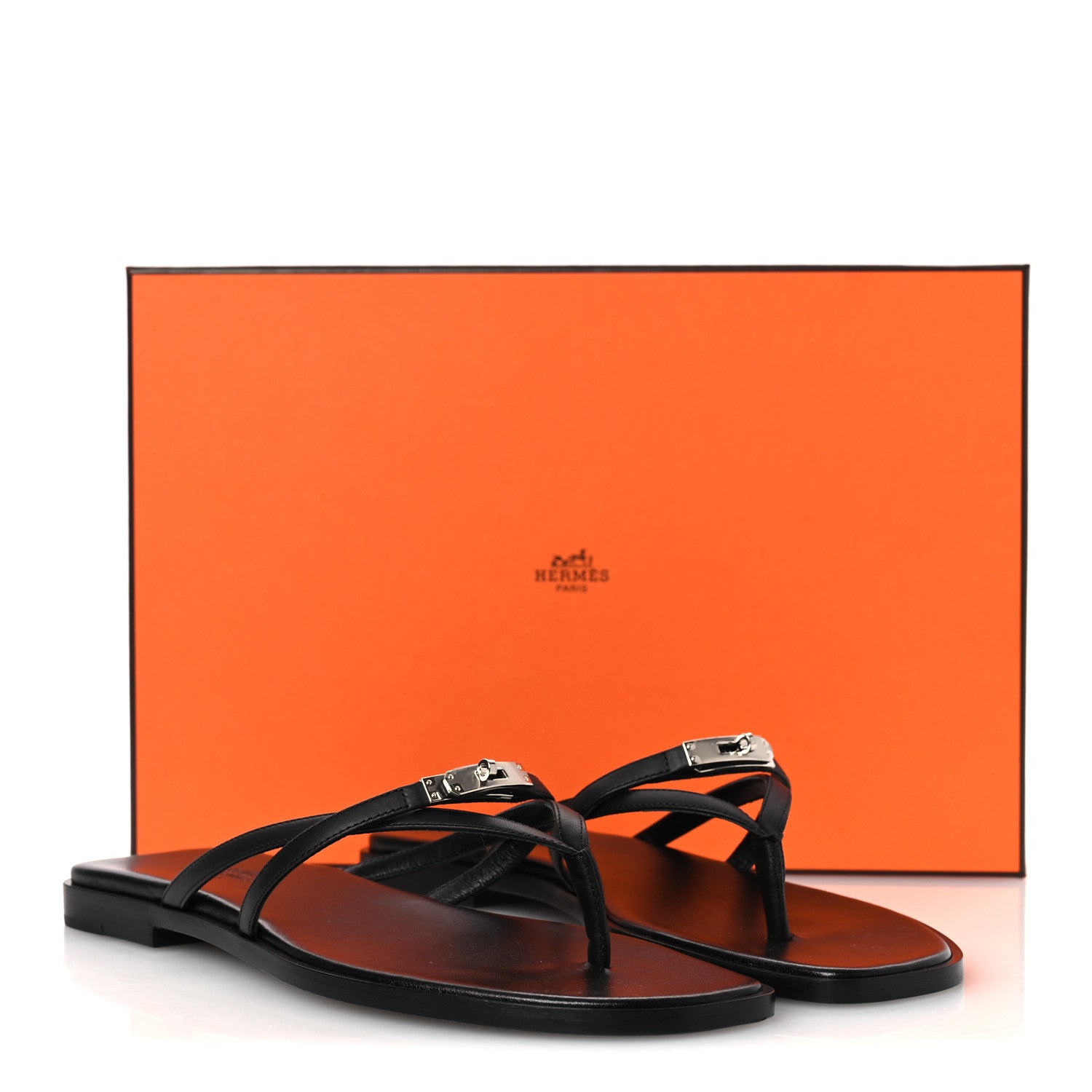 Calfskin Miss Sandals 39 Black