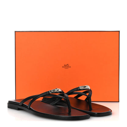 Calfskin Miss Sandals 39 Black