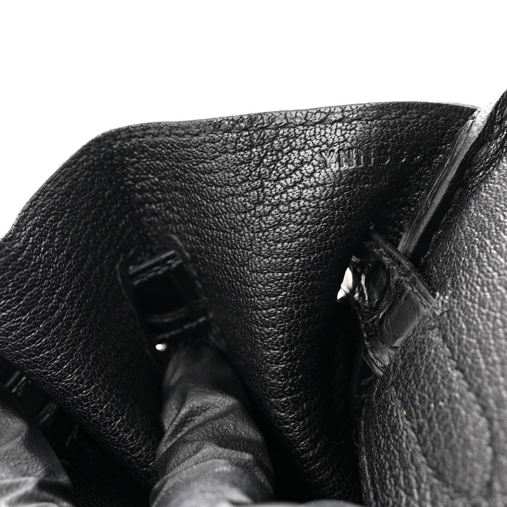 Togo Matte Alligator Birkin Touch 30 Black