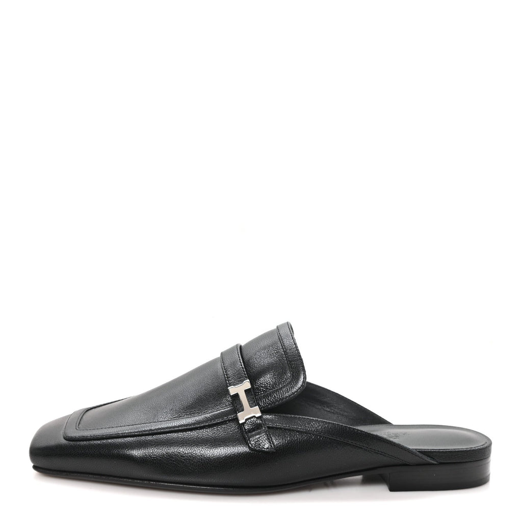 Goatskin Groupie Mules 37 Black