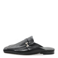 Goatskin Groupie Mules 37 Black