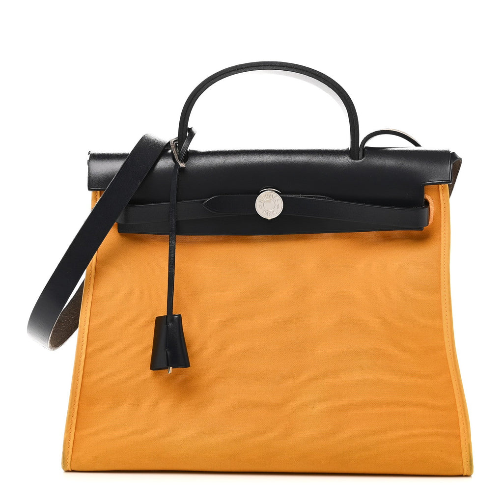 Vache Hunter Toile Herbag Zip 31 PM Jaune D'Or Bleu Izmir