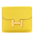 Evercolor Constance Compact Passant Wallet Lime