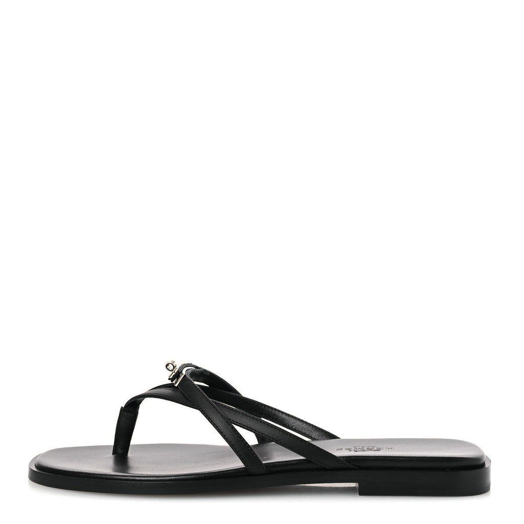 Calfskin Miss Sandals 37 Black